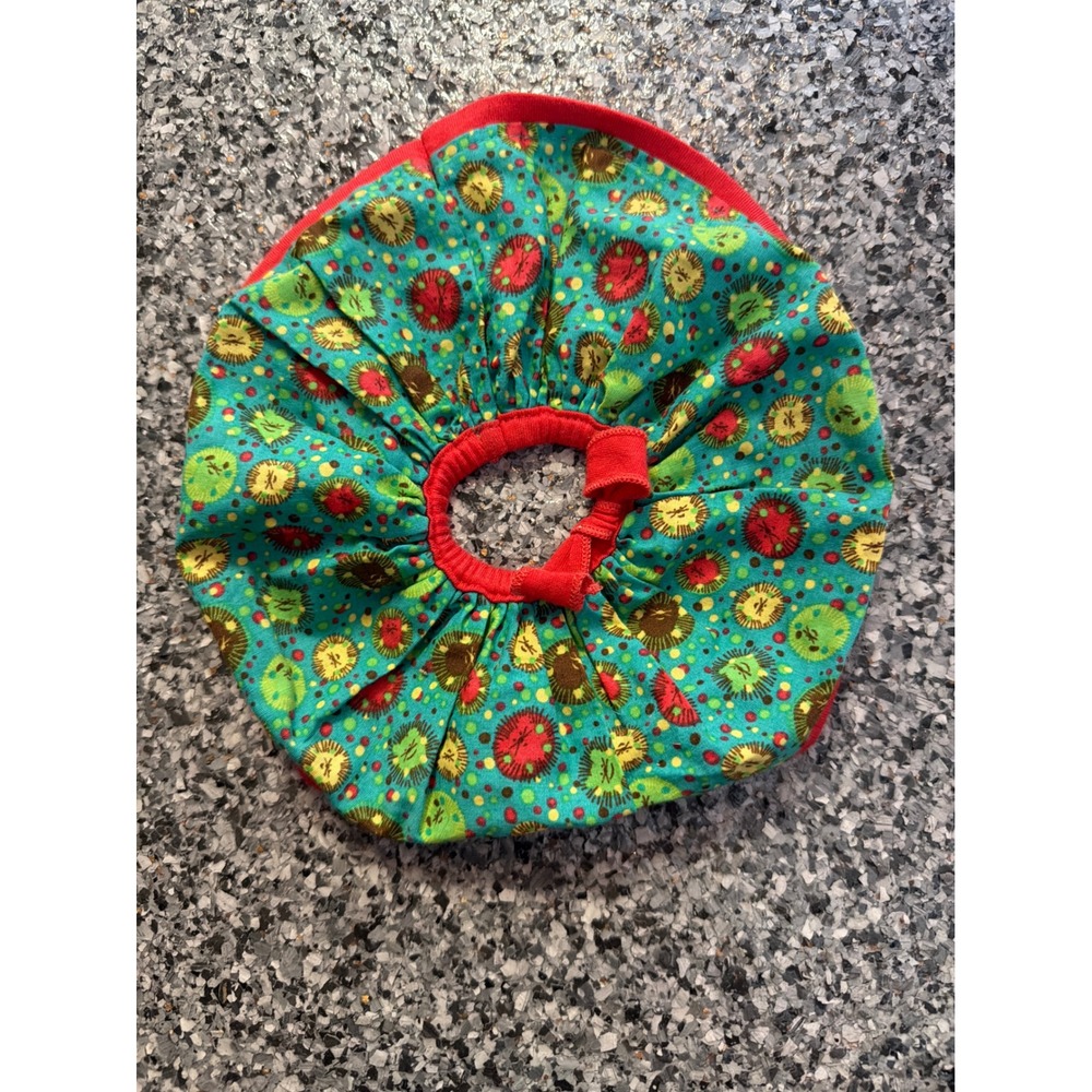 American Girl WellieWishers Teal Hedgehog Print Doll Skirt Red Bow Accent 14.5"